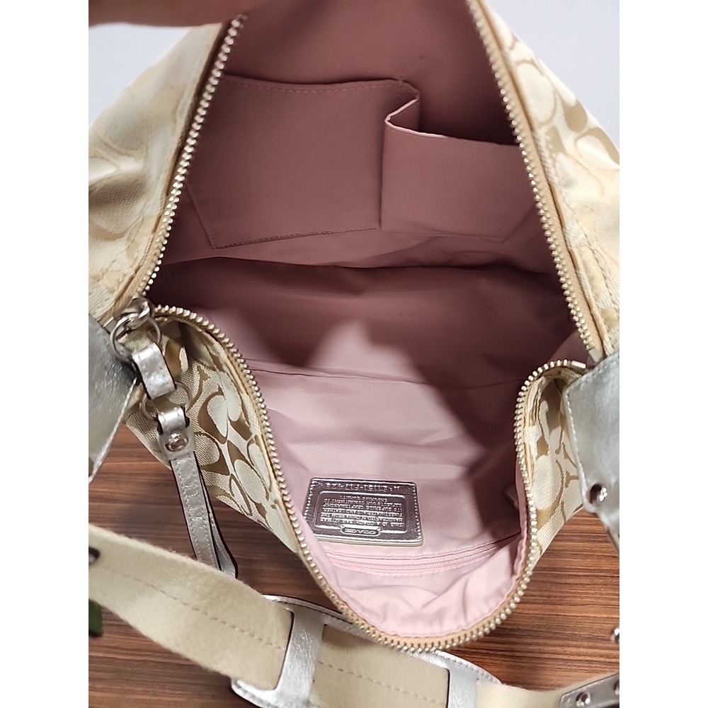 Coach Signature E1151-F17428 Wallet & Handbag Multi Logo Canvas Patent - Picture 6 of 10